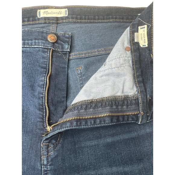 Madewell Womens 10" High-Rise Skinny Jeans Size 34 Blue Denim - Picture 6 of 14